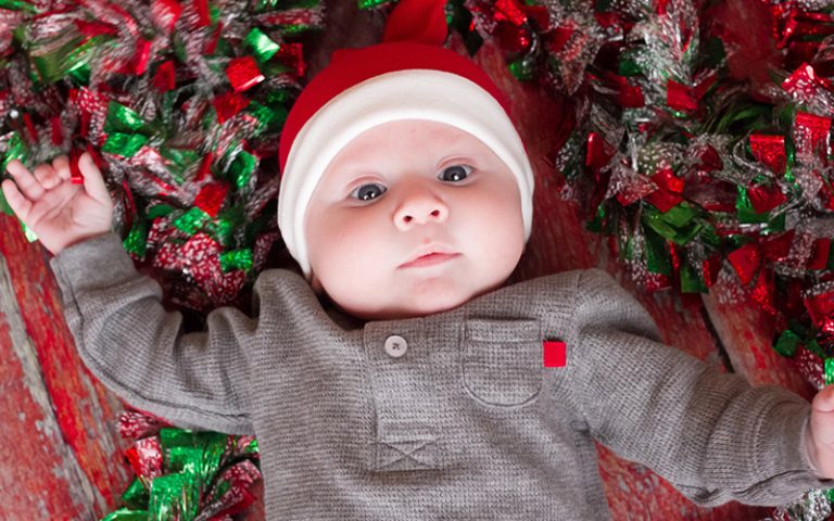 regalo para recién nacidos en Navidad